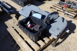 PALLET OF MISCELLANEOUS ITEMS SEAT, MIRRORS, ETC