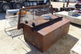LOT WITH 120 GAL FUEL TANK WITH STORAGE FAN AND 5 GAL BUCKET