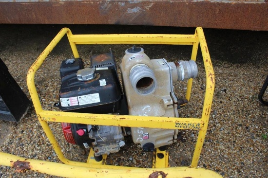 3 INCH WATER PUMP GAS MOTOR, SKID MTD