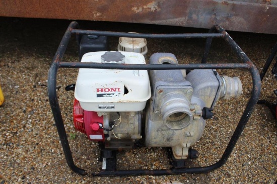 3 INCH WATER PUMP GAS MOTOR, SKID MTD