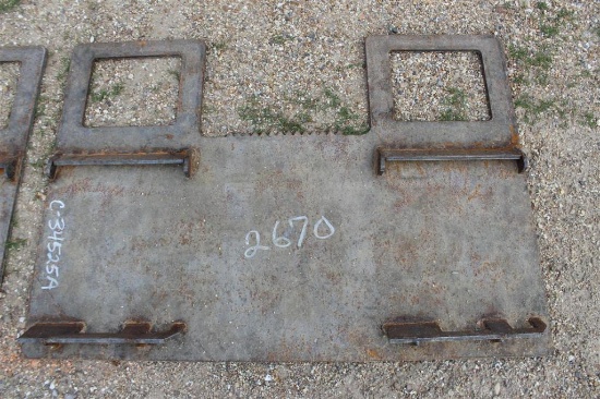 SKID STEER PLATE WITH GUARD