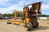 SHOP BUILT DELIMBER TRAILER MOUNTED, SINGLE AXLE