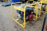 3 INCH WATER PUMP GAS MOTOR, SKID MTD