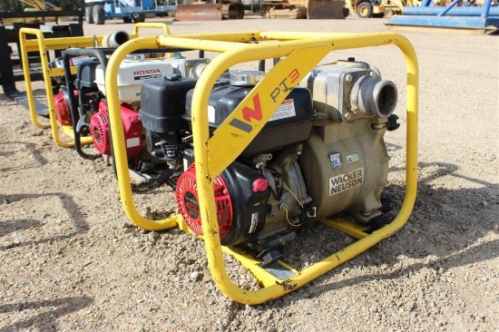 3 IN WATER PUMP, GAS, SKID MTD