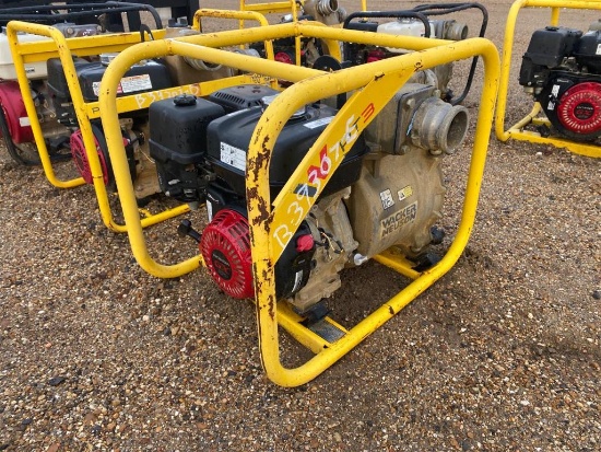 3 IN WATER PUMP, GAS, SKID MTD