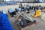 WATER PUMP W/ HOSE, GAS, STAND MTD