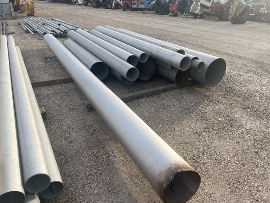 LOT OF ASSORTED STAINLESS STEEL PIPE