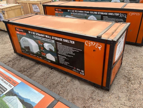 20FT X 30FT STRAIGHT WALL PE COVER SHELTER