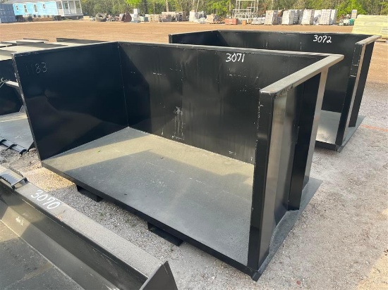4 CUBIC YARD DEBRIS BIN WITH FORK HOLES