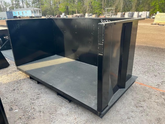 4 CUBIC YARD DEBRIS BIN WITH FORK HOLES