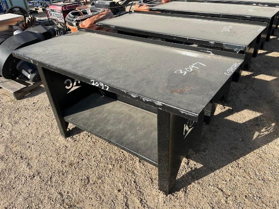 METAL WORK BENCH WITH KC END LEGS