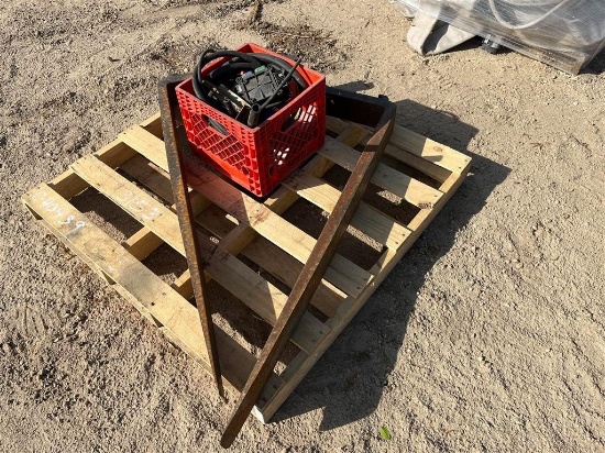 PALLET OF FORKS AND PARTS