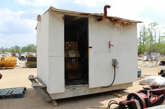 125 KW CATERPILLAR GENERATOR, DIESEL ENGINE, SKID MOUNTED