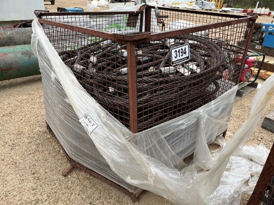 METAL BASKET OF 1IN WIRE ROPE SLINGS