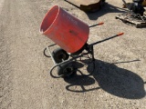 ELECTRIC CONCRETE MIXER, WHEEL MTD