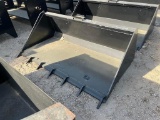 66IN GP LOADING BUCKET WITH TEETH SKID STEER ATTACHMENT