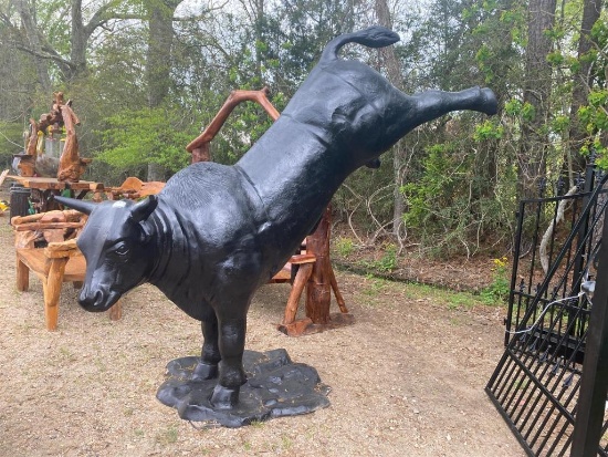 ALUMINUM LIFT SIZED RODEO BULL