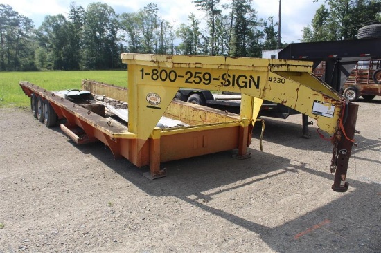 1994 CUSTOM FAB THFA GOOSENECK TRAILER
