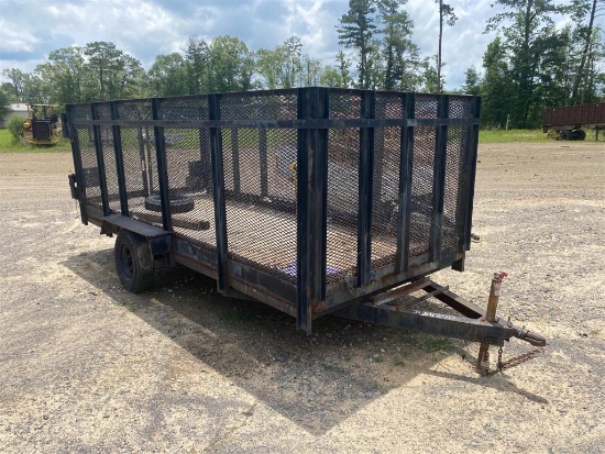 14FT UTILITY TRAILER WITH SIDES REAR GATE