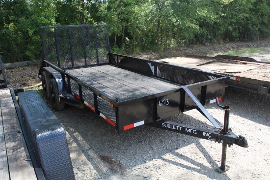 SUBLETT 14FT UTILITY TRAILER
