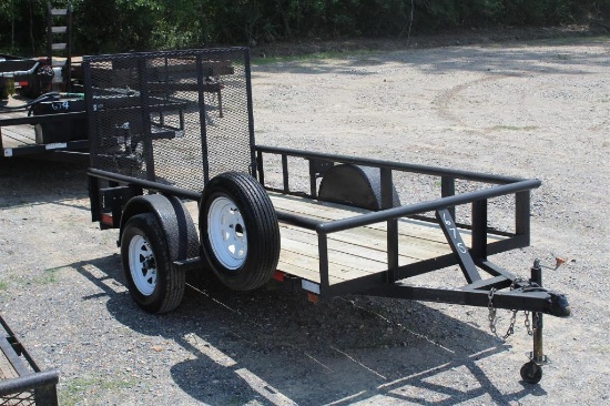 2001 PRO PULL 5FT X 10FT TAG TRAILER WITH REAR GATE