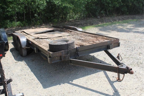 16FT HOMEMADE FLATBED TRAILER NO TITLE