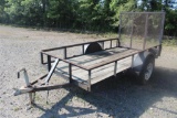 10FT SIDED TAG TRAILER WITH REAR GATE NO TITLE