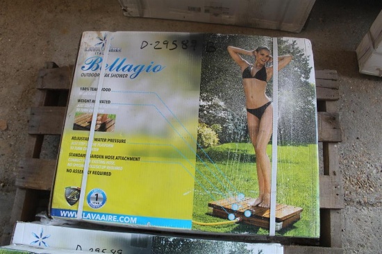 LAVA AIRE BELLAGIO OUTDOOR TEAK SHOWER