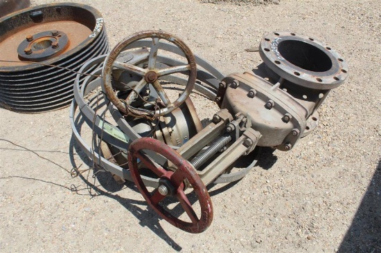 LOT OF 2 STAINLESS VALVES