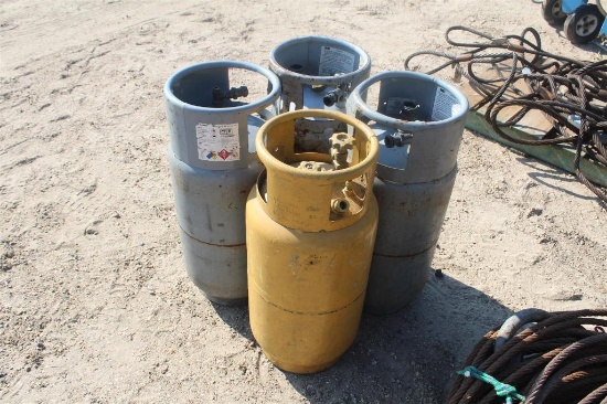 LOT OF (4) PROPANE BOTTLES