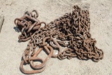 LOT OF CHAIN BRIDLE WITH HOOKS