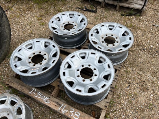 PALLET OF 4 ALUMINUM FORD OEM RIMS