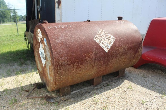 300 GALLON SINGLE WALL FUEL TANK ON SKID