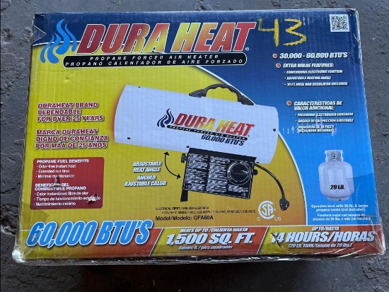 DURA HEAT PROPANE FORCED AIR HEATER