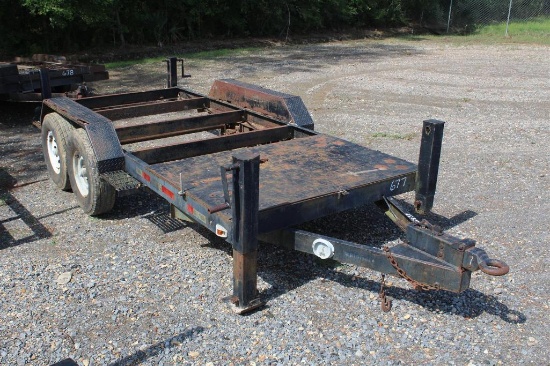 6FT X 12FT PINTLE HITCH TRAILER NO TITLE
