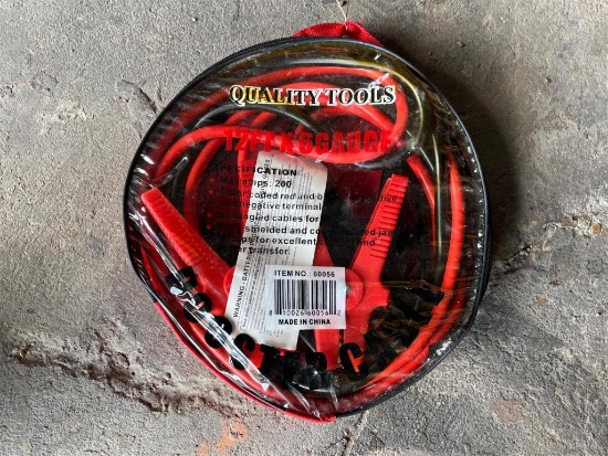 QUALITY TOOLS 12FT 6 GAUGE BOOSTER CABLES