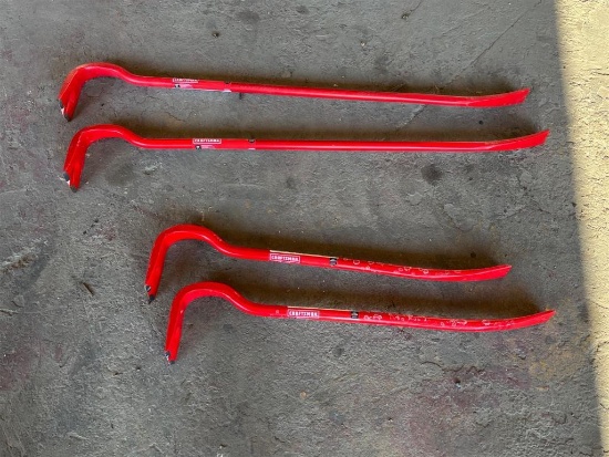 2 SETS OF CRAFTMAN SPRING STEEL WRECKING BARS
