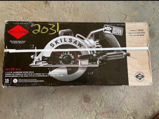 SKILLSAW 7-1/4 ALUMINUM WORM DRIVE SKILL SAW
