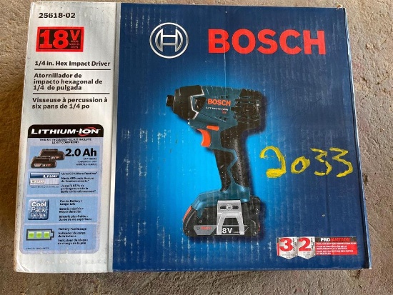 BOSCH 1/4 INCH HEX IMPACT DRIVER
