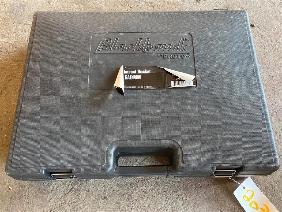 BLACKHAWK 86PC 1/2 INCH DR IMPACT SOCKET SET SAE/MM
