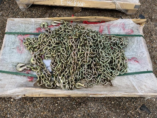 PALLET OF CHAINS AND BINDERS
