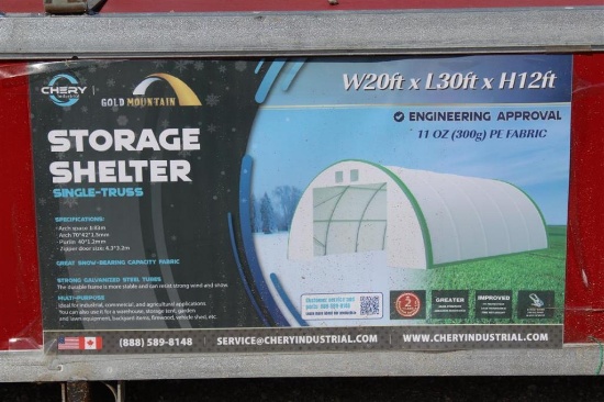 20FT X 30FT X 12 STORAGE SHELTER