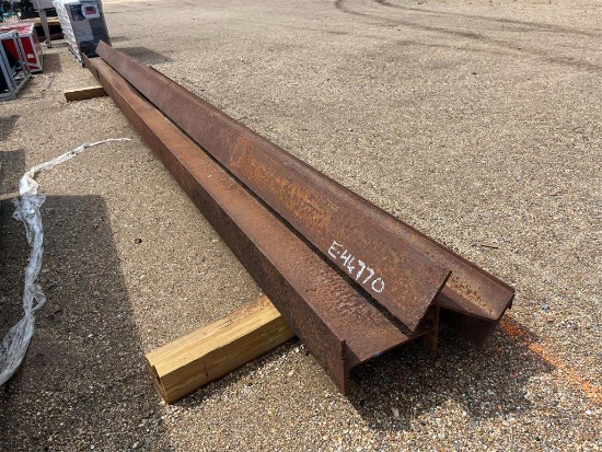 LOT OF (3) IRON I-BEAMS