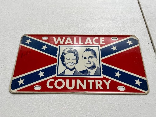 WALLACE COUNTRY LICENSE PLATE  | Offered at No Reserve