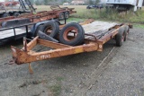 14FT FLATBED TRAILER WITH DOVE TAIL