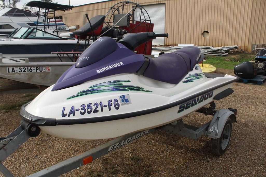 2002 SEADOO GTI JET SKI WITH TRAILER | Proxibid 2002 SEADOO GTI JET SKI WITH TRAILER | Proxibid