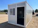 19FT FOLDING STORAGE BUILDING/MOBILE OFFICE