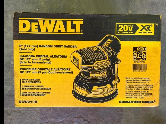DEWALT 5 INCH ORBIT SANDER 20V