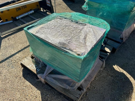 PALLET WITH TRANSFORMER AND WIRE