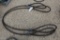 LOT OF TWO LARGE WIRE ROPE SLINGS